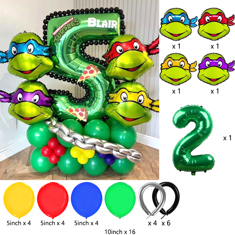 Ninja Turtles Themed Balloon A - Balloon Arch Kit recension och pris
