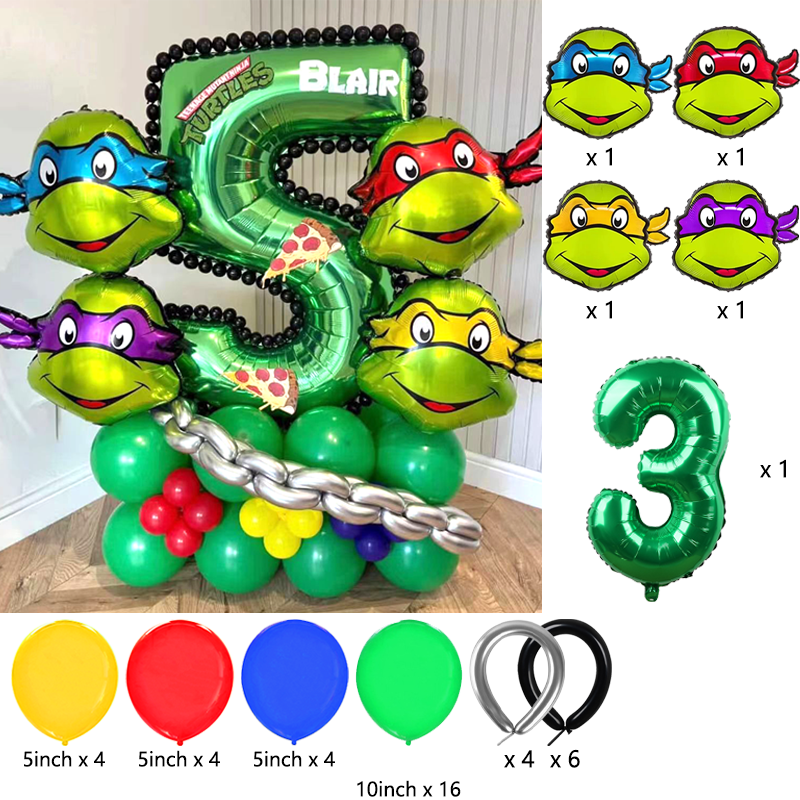 Ninja Turtles Themed Balloon A - Balloon Arch Kit recension och pris