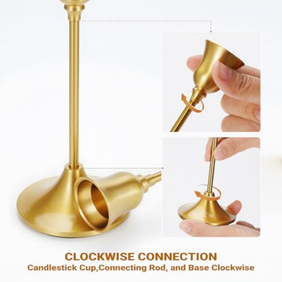 Taper Candle Stick Holder - 3P - Centerpiece Stick recension och pris