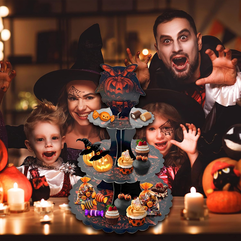Halloween Cake Stand Pumpkin B - Cupcake Stand Tier recension och pris