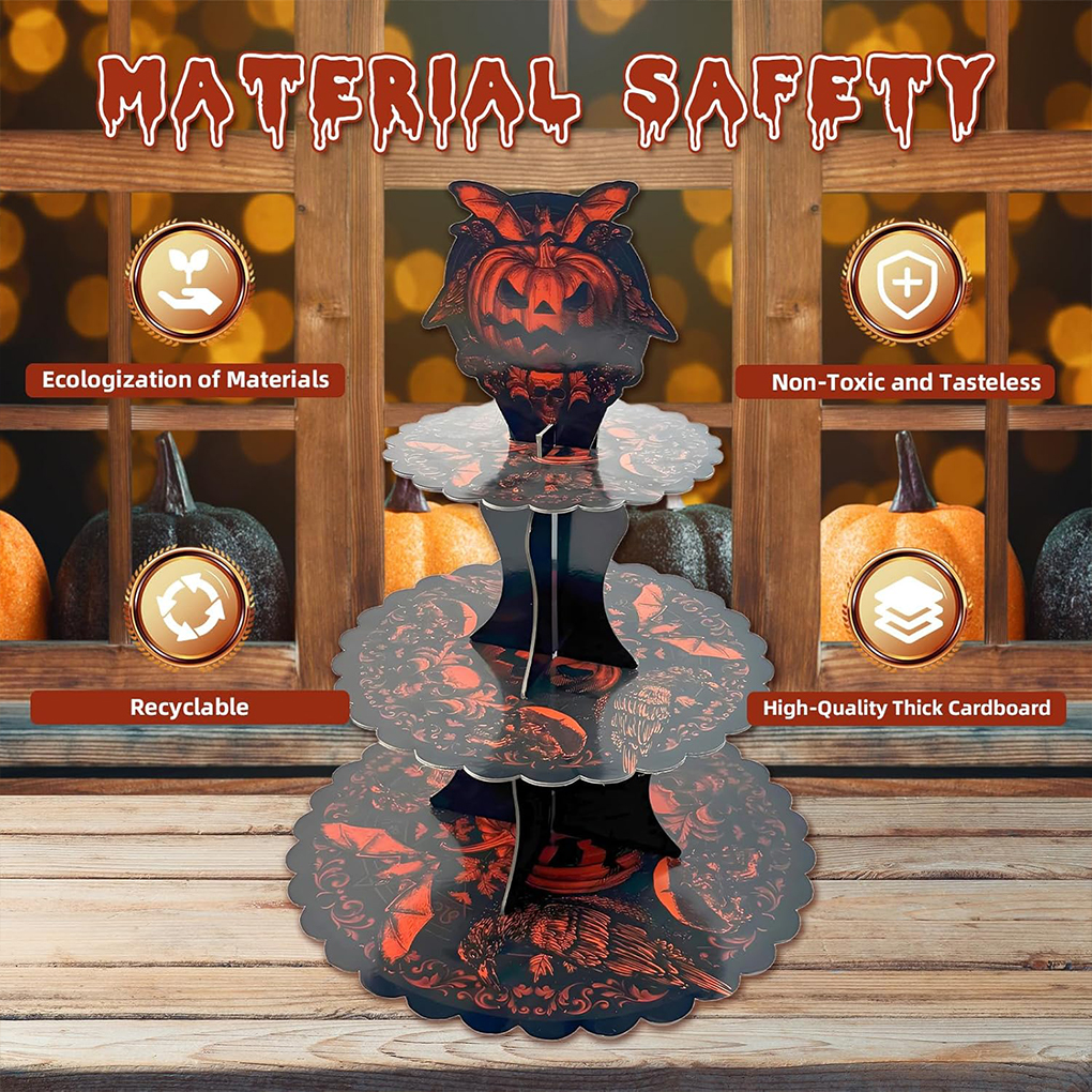 Halloween Cake Stand Pumpkin B - Cupcake Stand Tier recension och pris