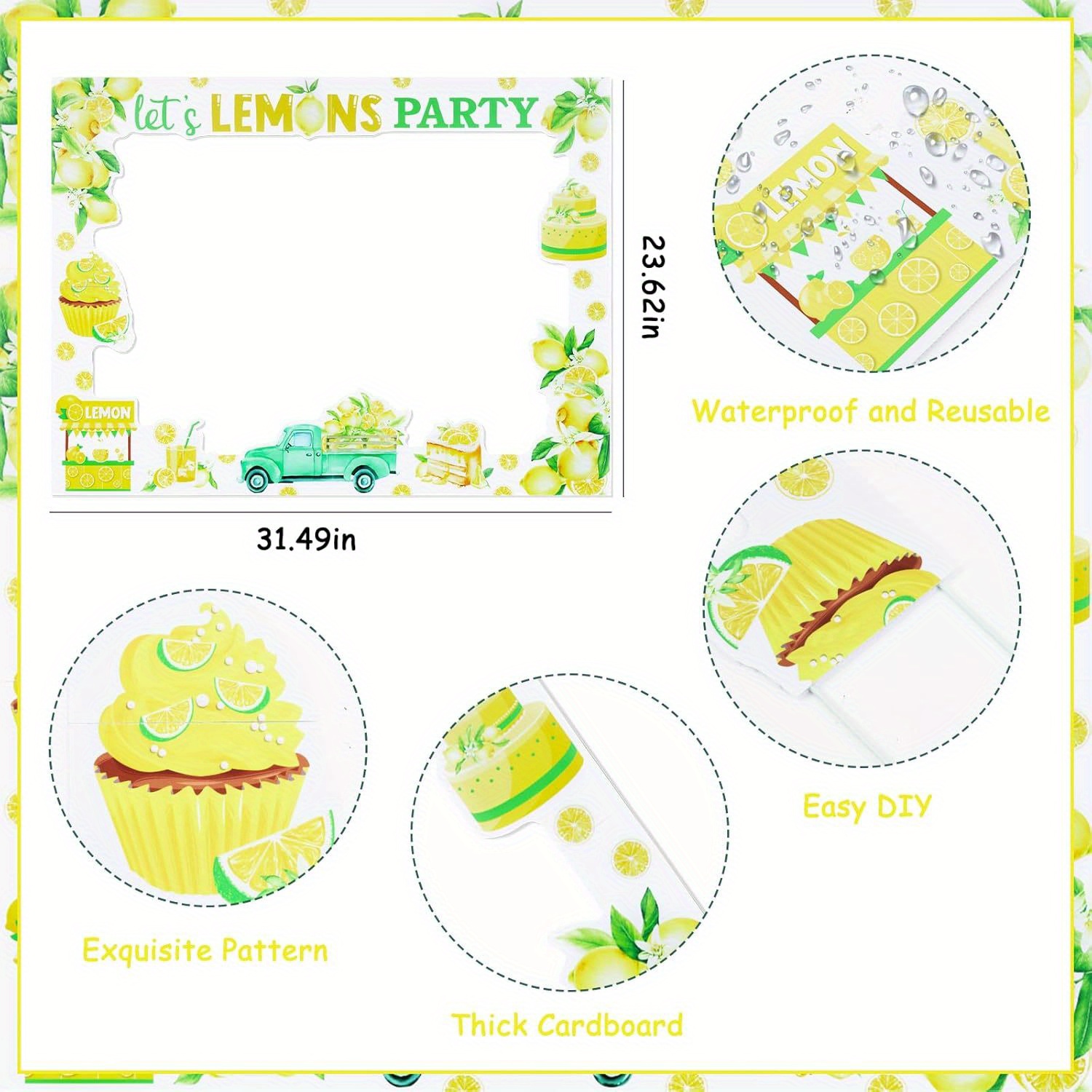 Lemon Photo Booth Frame Lets L - Photo Booth Frame recension och pris