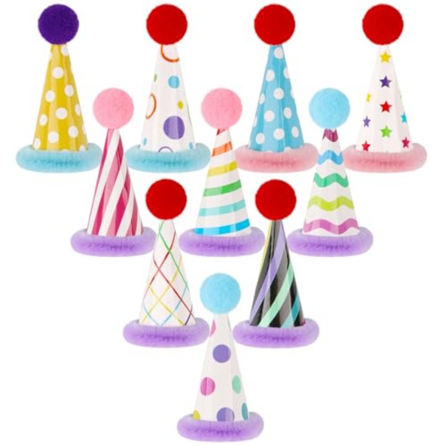 Mini Party Hats for Stuffed An - Party Hat Cone recension och pris