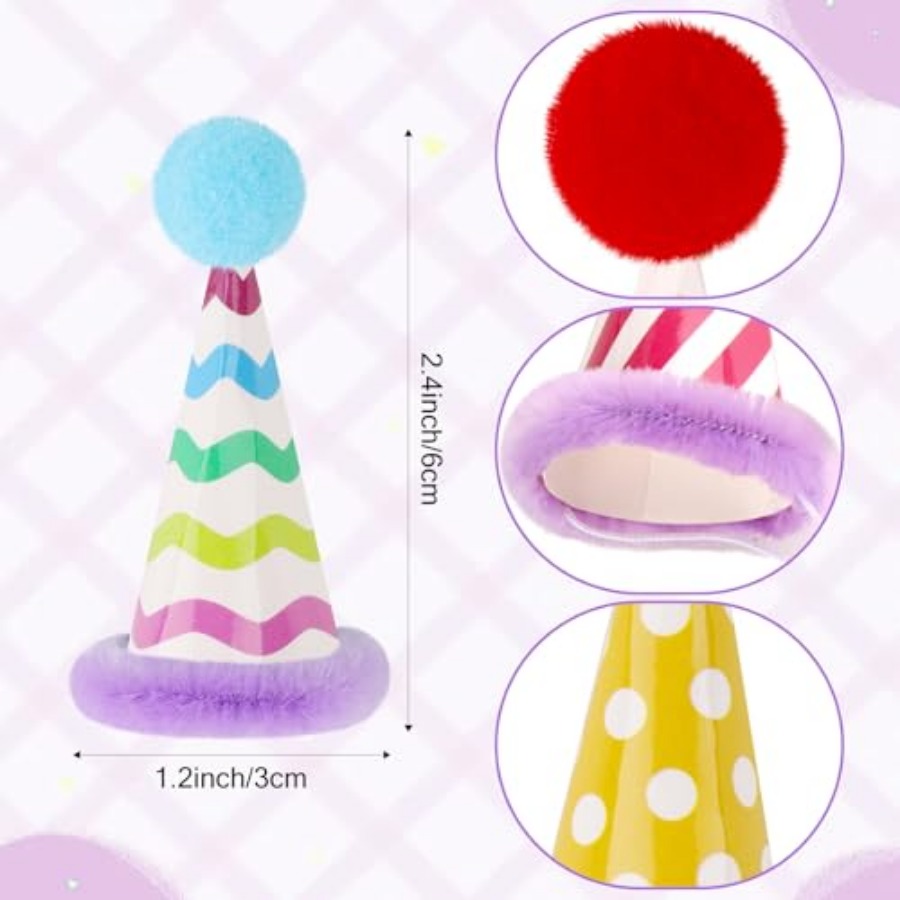 Mini Party Hats for Stuffed An - Party Hat Cone recension och pris