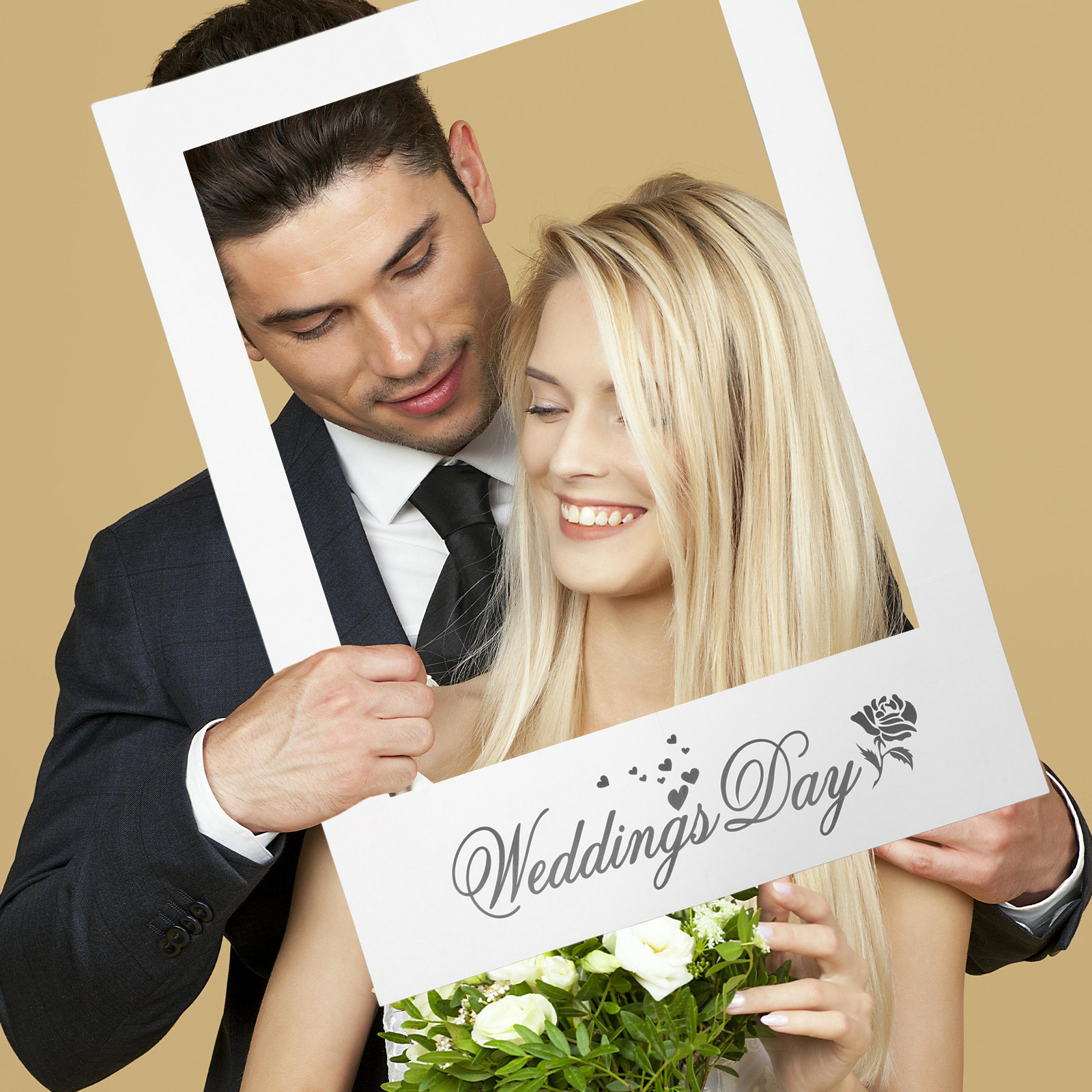 Simple Fashion White Paper Pho - Photo Booth Frame recension och pris