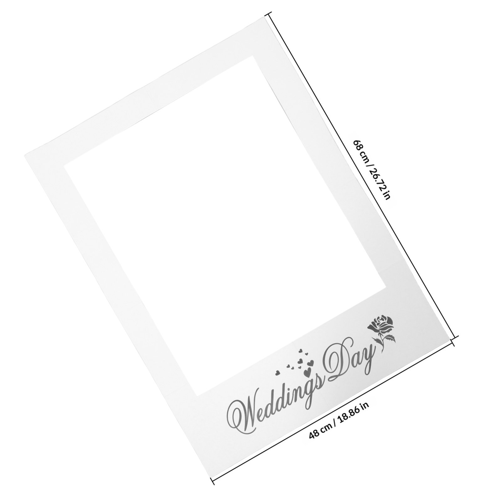 Simple Fashion White Paper Pho - Photo Booth Frame recension och pris