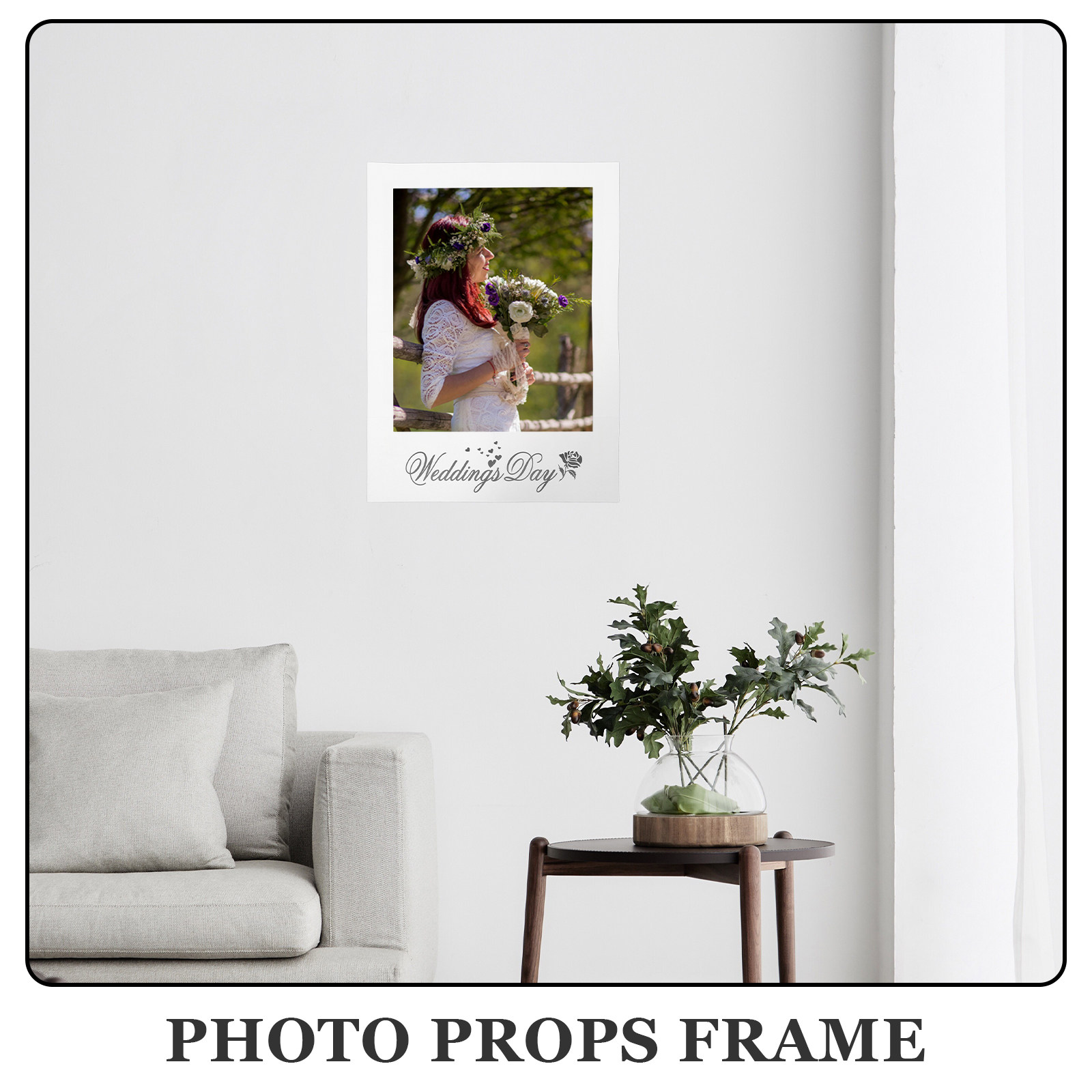 Simple Fashion White Paper Pho - Photo Booth Frame recension och pris