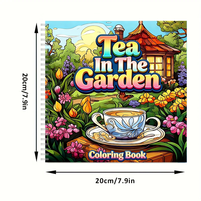 Tea In The Gardens Coloring Bo - Supply Event recension och pris