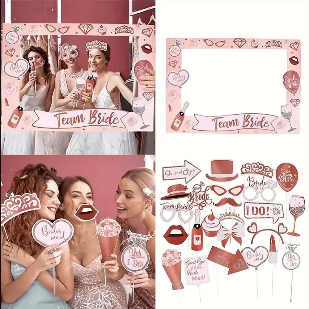 Bachelorette Party Rose Gold P - Photo Booth Frame recension och pris