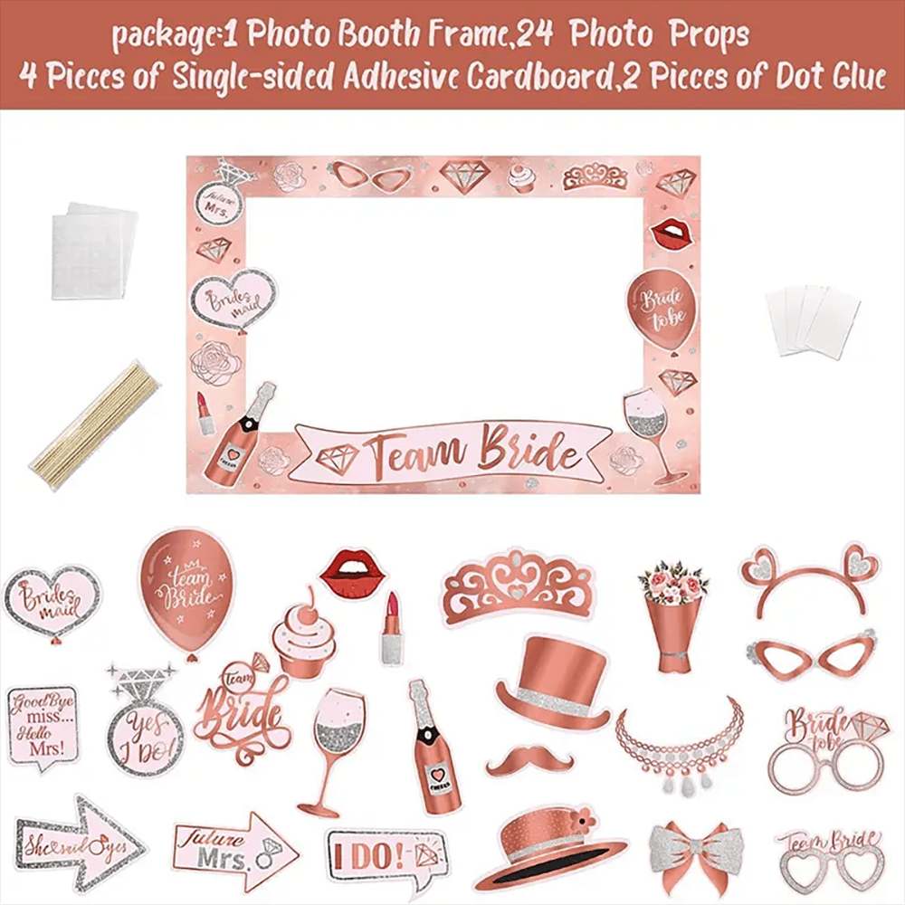 Bachelorette Party Rose Gold P - Photo Booth Frame recension och pris