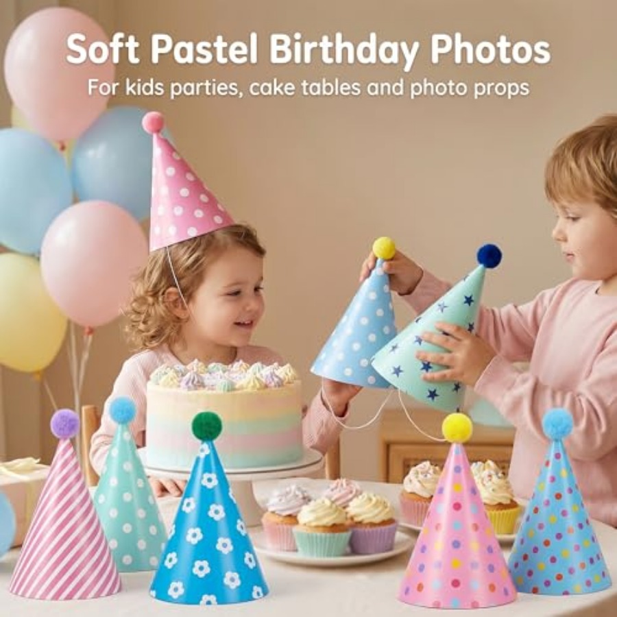 Beurio Pastel Party Hats for a - Party Hat Cone recension och pris