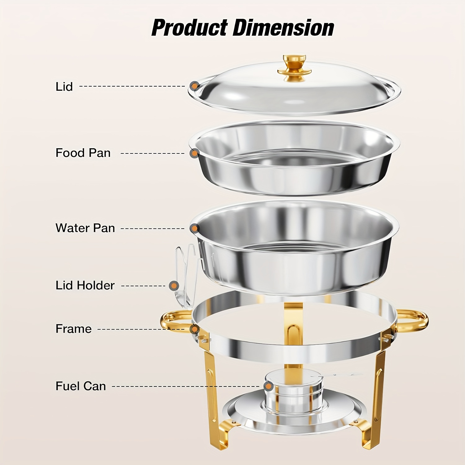 6/9QT Chafing Dishes For Buffe - Event & Party Supply recension och pris